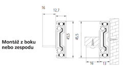 Kuličkový celovýsuv 300 mm s podpěrou 20kg