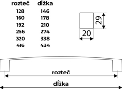 Madlo UU2407 brúsený nikel