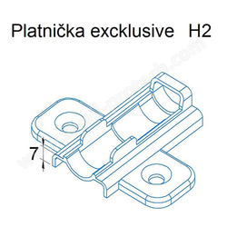 Patka H2 Exclusive s hmoždinkou fi 5mm /Swell