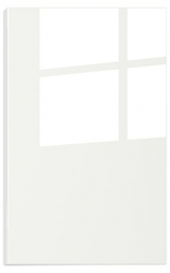 Kuchyňská dvířka - Bíla čistá  Akryl Glass 801